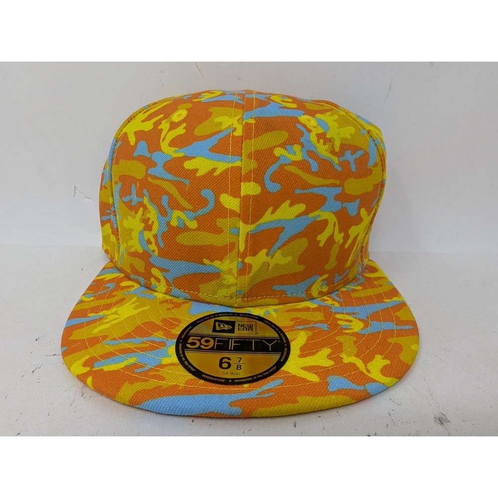 Andy Warhol New Era 59FIFTY Hat Cap Fitted Mens 6 7/8 Camo Pop Art Print Limited
